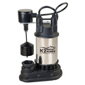 K2 Pumps 1/2 HP Stainless Steel Sump Pump with Direct-in Vertical Switch SPS05001VDK